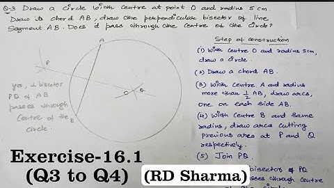 RD SHARMA Ex 16.1 Q3 to Q4 Solutions for Class 9 Maths Chapter 16 Constructions
