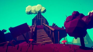 Unreal Engine 4 Speed level design - Low poly floating islands