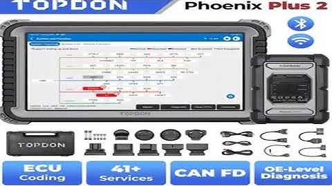 Topdon Phoenix Plus 2  Automotive Car Diagnostic Tool ECU Coding Scan VAG Bi-Directional P