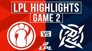 IG vs NIP Highlights Game 2 | LPL 2025 Split 1 | Invictus Gaming vs Ninjas in Pyjamas