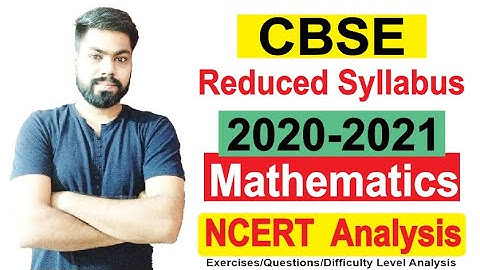 CBSE reduced syllabus 2020-21 Analysis ||  Analysis of deleted topics of class 12 Maths from NCERT