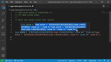 Type-Level Quine in TypeScript 4.1