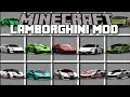 Minecraft LAMBORGHINI MOD / DRIVE FAST AND EXPENSIVE CARS AROUND MINECRAFT!! Minecraft