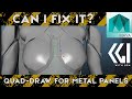 Maya Student Support (Unscripted): Metal plating on Humanoid Robot with Quad Draw on Live Surface