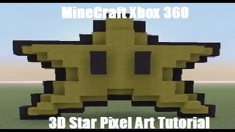 MineCraft Xbox 360 - 3D Star Pixel Art Tutorial