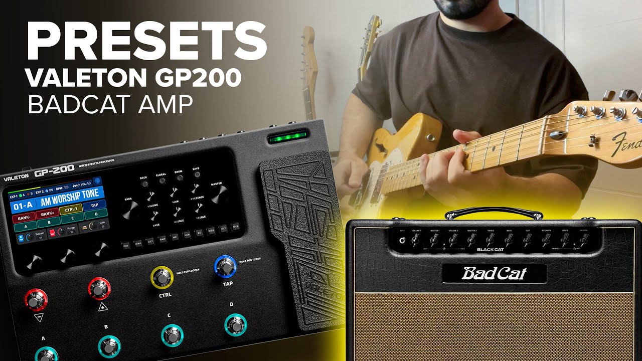PRESETS VALETON GP200 // BADCAT // WORSHIP TONE - YouTube