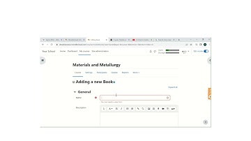 Creating course on moodle cloud site.