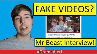 MrBeast Fake Videos? #DramaAlert MrBeast (INTERVIEW!) Deji Interrupts!