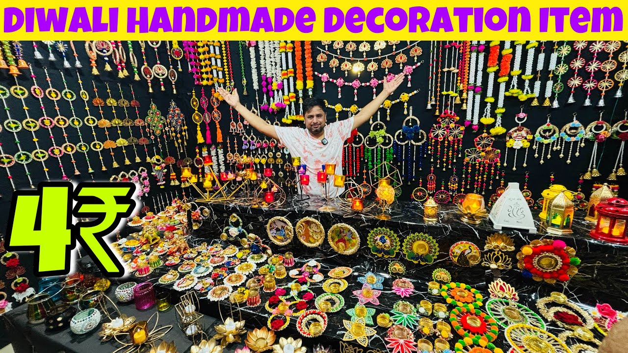 Diwali Decoration wholesale market in Delhi । Cheapest Diwali Decoration items Manufacture