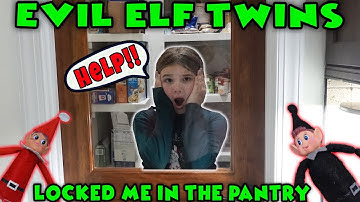 Mean Elf On The Shelf Locked Me In The Pantry! Elves Gone Bad!