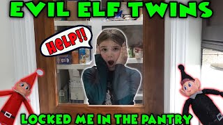 Mean Elf On The Shelf Locked Me In The Pantry! Elves Gone Bad!