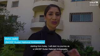 Introducing Maha Jaafar, UNICEF Sudan National Ambassador