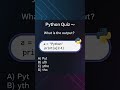 Python #programmingtutorial  #python #shortvideo #shorts #quiz