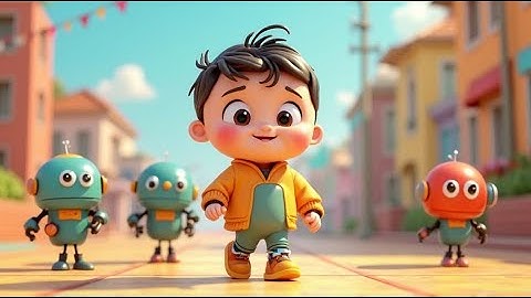 Five Little Robots — Beep Beep Count Along! | Fun Counting Song for Kids | Robot Adventure Rhyme