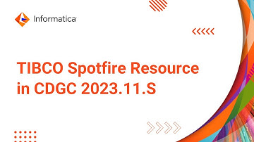 TIBCO Spotfire Resource in CDGC 2023.11.S