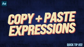 TIME-SAVING After Effects Copy + Paste Expression! | Adobe After Effects Tutorial