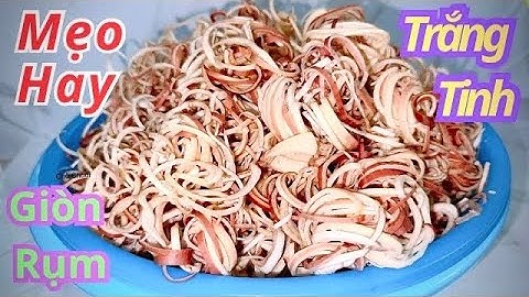 Cách Thái Hoa Chuối Trắng Giòn Không Bị Thâm Đen Nhờ Mẹo Nhỏ || Món Ngon Quê Nhà