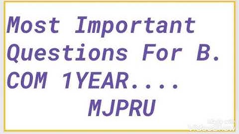 Most important questions for bcom 1 year MJPRU Business Communication 💯