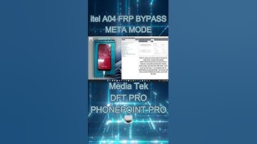 itel A04 FRP Bypass MTK Meta Mode DFT PRO Tool#byphonepointpro #itela04 #frpbypass #dftpro #tech