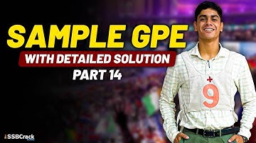 Sample GPE With Detailed Solution For SSB Interview - Part 14