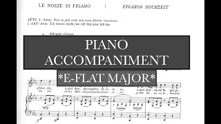 Non so piu (W. A. Mozart) - Eb/E-Flat Major Piano Accompaniment