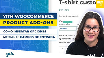 Cómo insertar opciones mediante campos de entrada - YITH WooCommerce Product Add-ons