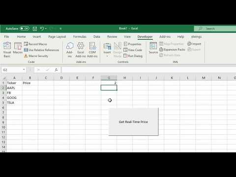 Real-time Stock Prices in Excel using Python and xlwings ... No subscriptions required! Part 1