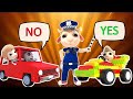 Practice safe driving and learn the rules of the road | Funny Cartoon Animaion for kids
