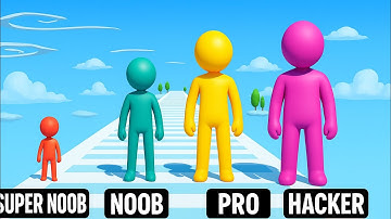 Tall Man Run - Noob Pro Hacker Walkthrough Android IOS Gameplay