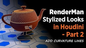 RenderMan Stylized Looks in Houdini - Part 2 - add curvature lines