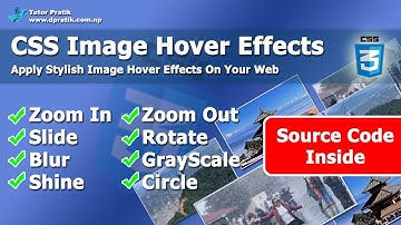 Image Hover Zoom Effect CSS3 - CSS Image Hover Effects | Tutor Pratik