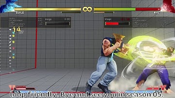 SFV 4.5 - Guile Loop Combos - 644 Damage