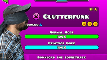 Geometry Dash : Closed Eyes Clutterfunk Level