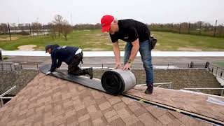 Installation Of Cambridge Xtreme 9,5 On Multi-Shaped Roof