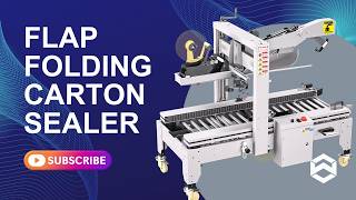 WIN-WIN PACK Automatic Flap Folding Carton Sealer with Safety Doors  #cartonsealer