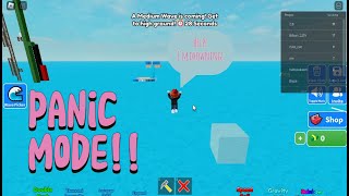 PLAYING SURVIVE THE TSUNAMI! I PANICKED! 😨😨 #roblox #buildtosurvive #panicmode