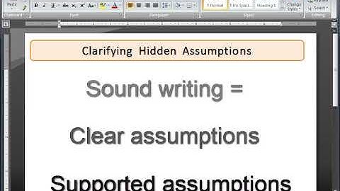 Argument Basics: How to Spot Hidden Assumptions (Warrants)