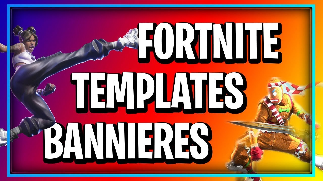 Top5 Free Bannieres Templates Fortnite Tuto Photoshop Psd Youtube