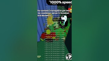 I got into a no cooldown forsaken server...