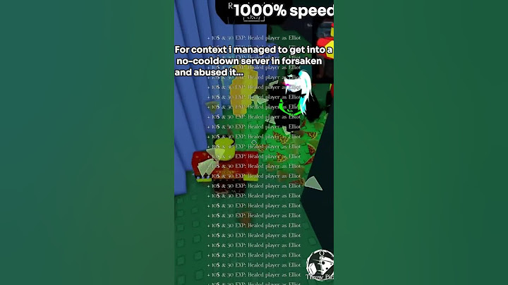 I got into a no cooldown forsaken server...