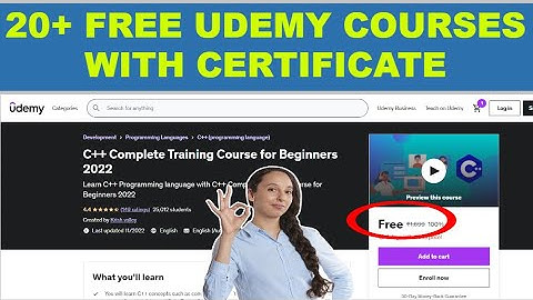 GET NEW 20 FREE UDEMY COURSES WITH CERTIFICATE | FREE ALL UDEMY COURSES | ONLINE FREE COURSES