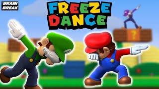 🍄​MARIO 🍄​ Freeze Dance | Brain Break | Just Dance |