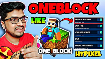 How To Make One Block Server in Aternos | Make One Block Server Like Hypixel in Aternos | Java + Pe