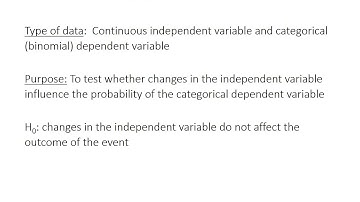 22: Logistic regression