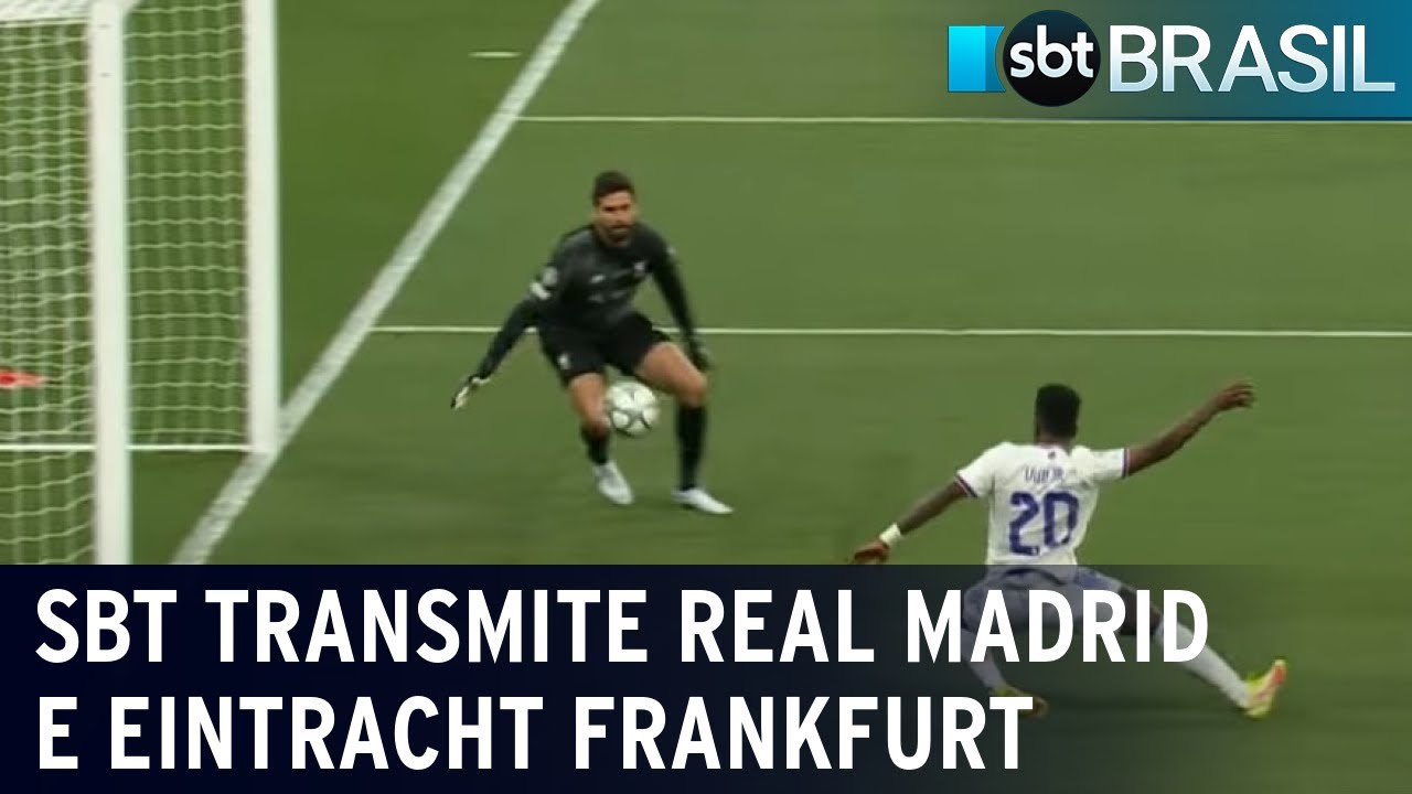 SBT transmite Real Madrid e Eintracht Frankfurt pela Supercopa da UEFA | SBT Brasil (08/08/22)