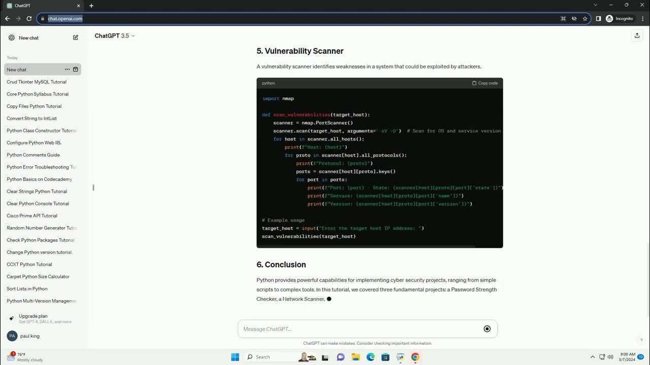 cyber security projects using python - YouTube