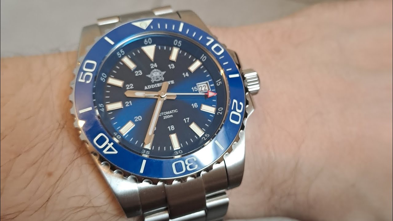 Die güstigste gute Taucheruhr Addiesdive AD2504