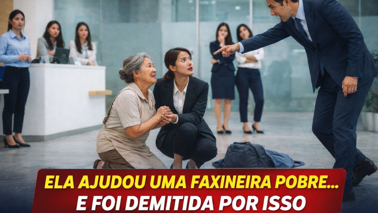 DEMITIDA Após Ajudar Uma FAXINEIRA POBRE, Ela Mudou o DESTINO de TODA a EMPRESA