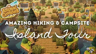 AMAZING HIKING & CAMPSITE ISLAND TOUR 🌿 | Animal Crossing New Horizons