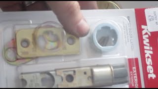 Kwikset Door latch How to Replace stuck Exterior door Deadlatch